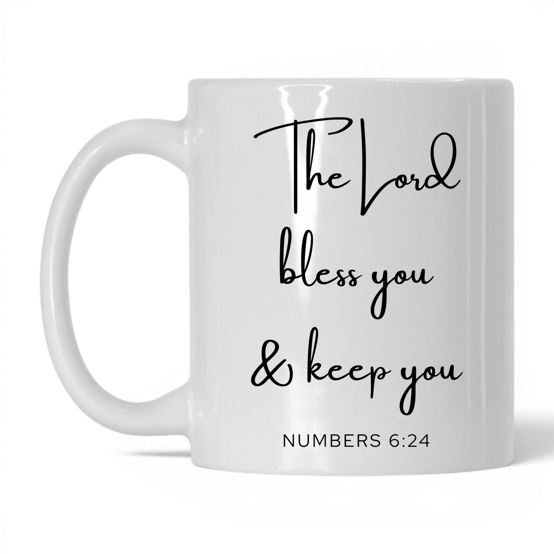 The Lord Bless You Mug – 15oz White/Midnight Blue Mug