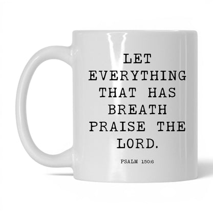 Praise the Lord Mug – 15oz White/Midnight Blue Mug