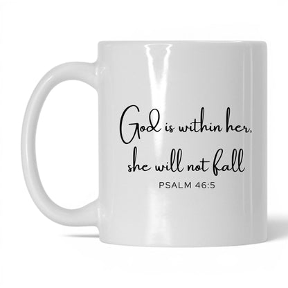 God Is Within Her Mug – 15oz White/Midnight Blue Mug