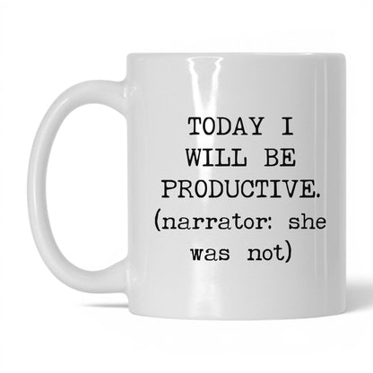 Productive Narrator Coffee Mug