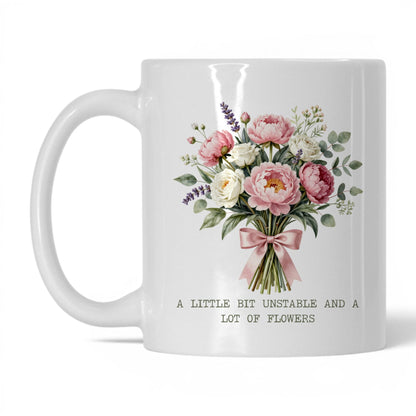 Unstable and a Lot of Flowers Coffee Mug