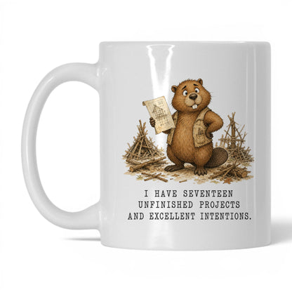 Unfinished Projects Beaver Coffee Mug