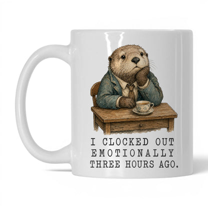 Clocked Out Otter Coffee Mug