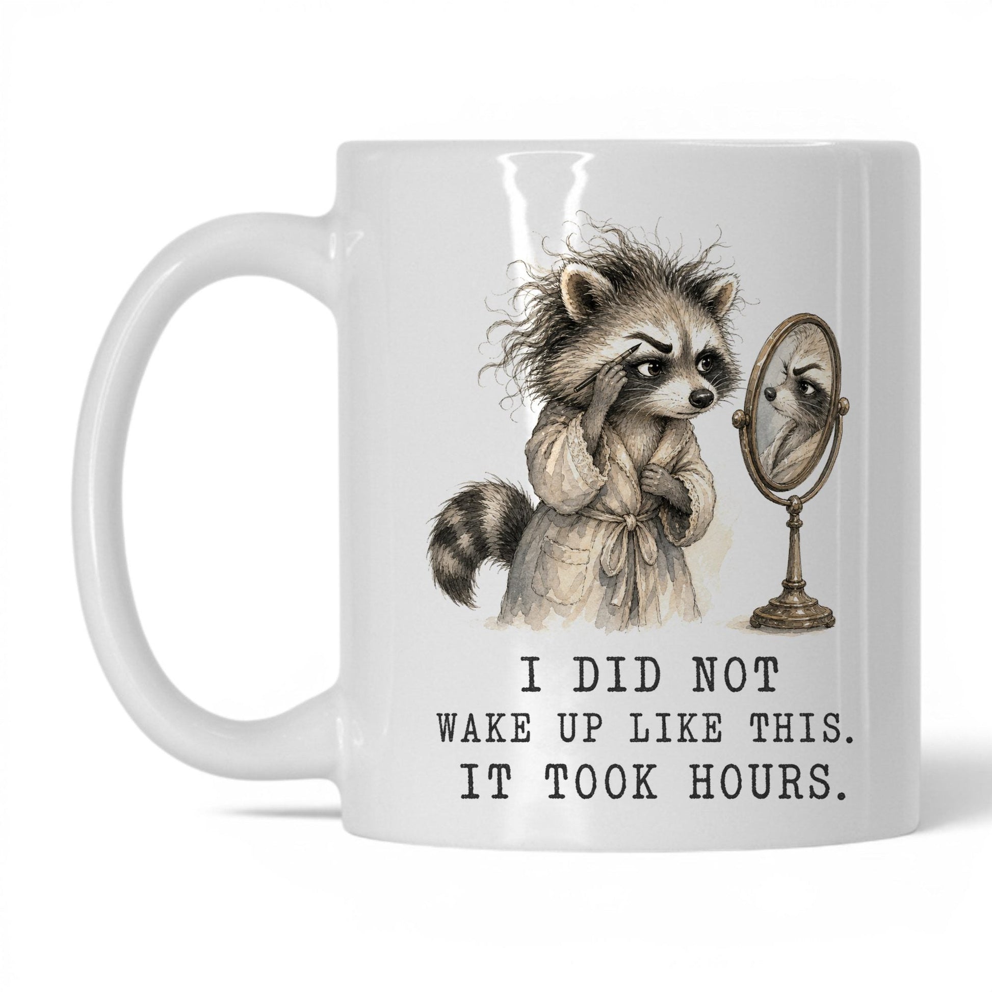 It Took Hours Raccoon Mug – 11oz White Mug