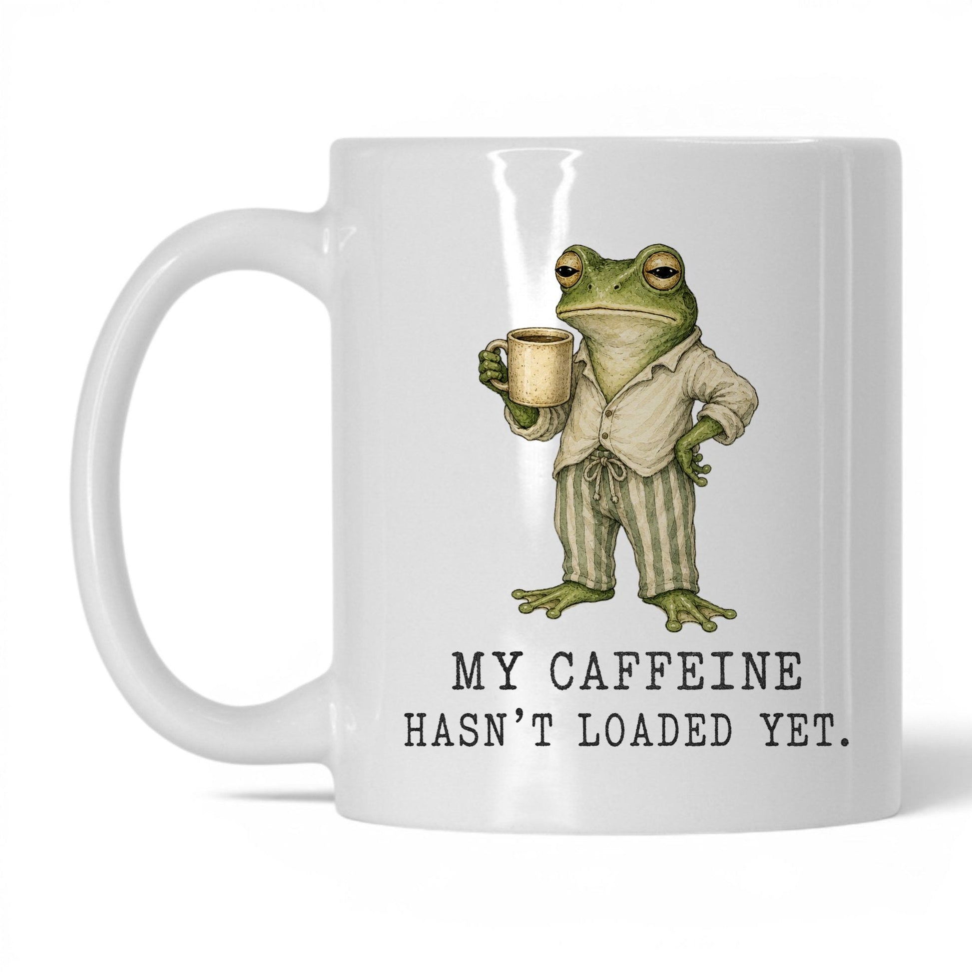 Not a Morning Person Frog Mug – 11oz White Mug
