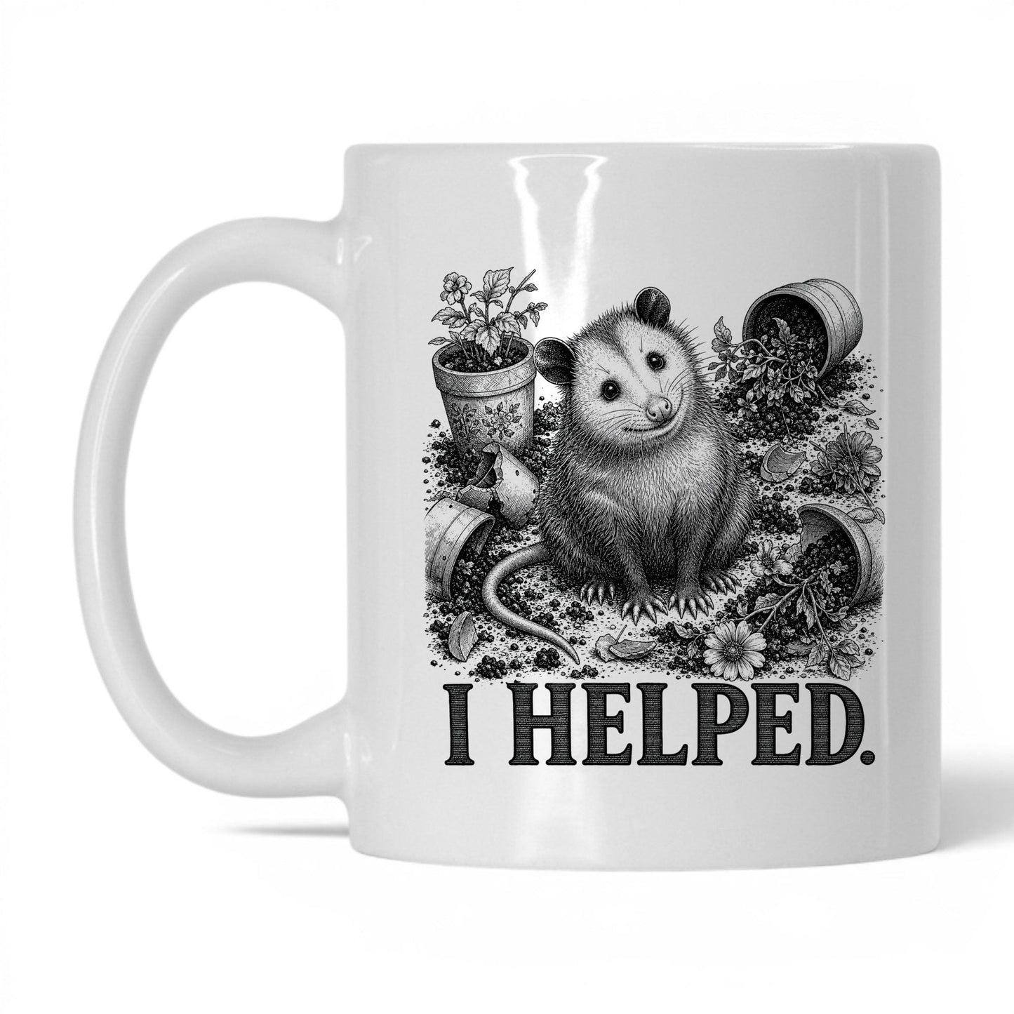 I Helped Opossum Coffee Mug