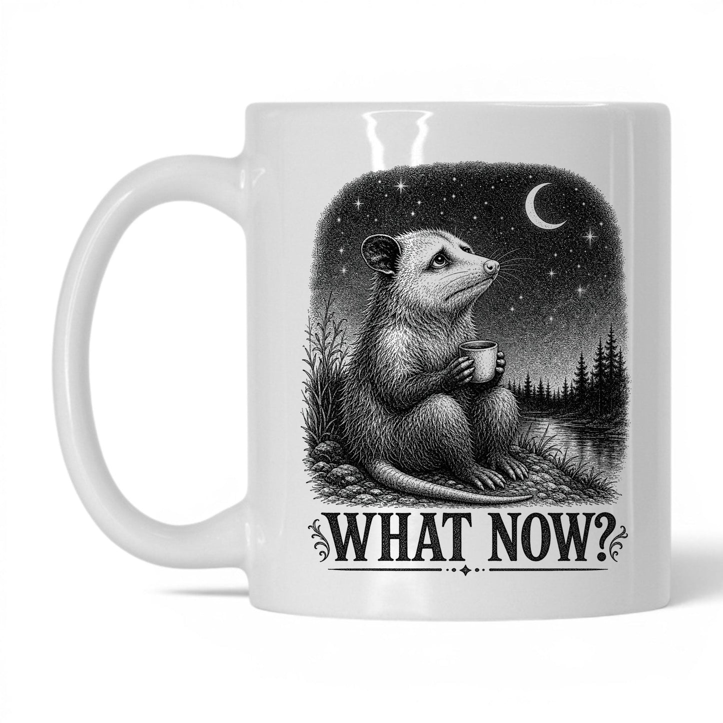 What Now Opossum Coffee Mug