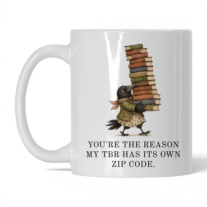 My TBR Has Its Own Zip Code Mug – 11oz White Mug