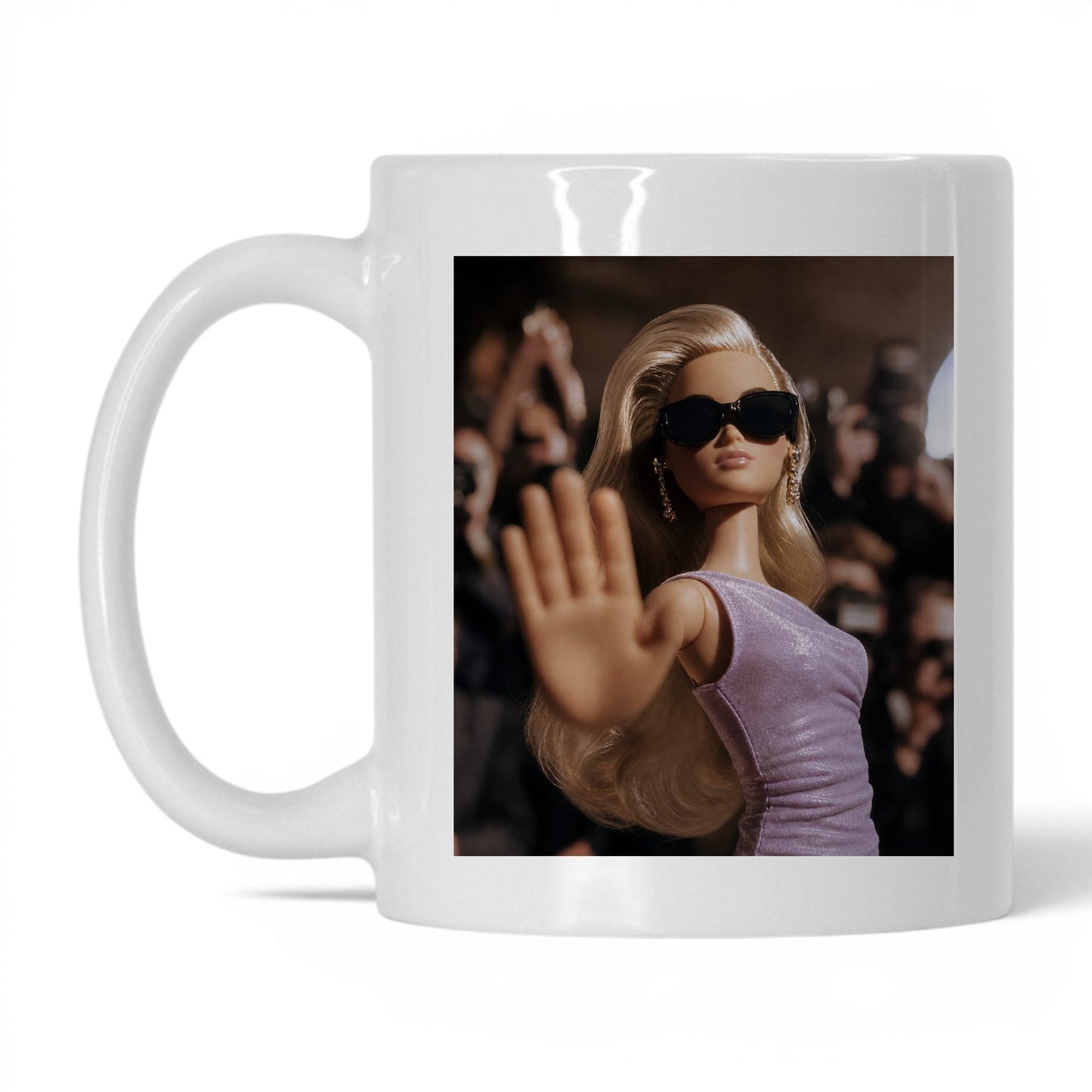 Not Taking Questions Doll Face Mug