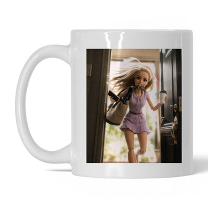 On My Way Doll Face Coffee Mug