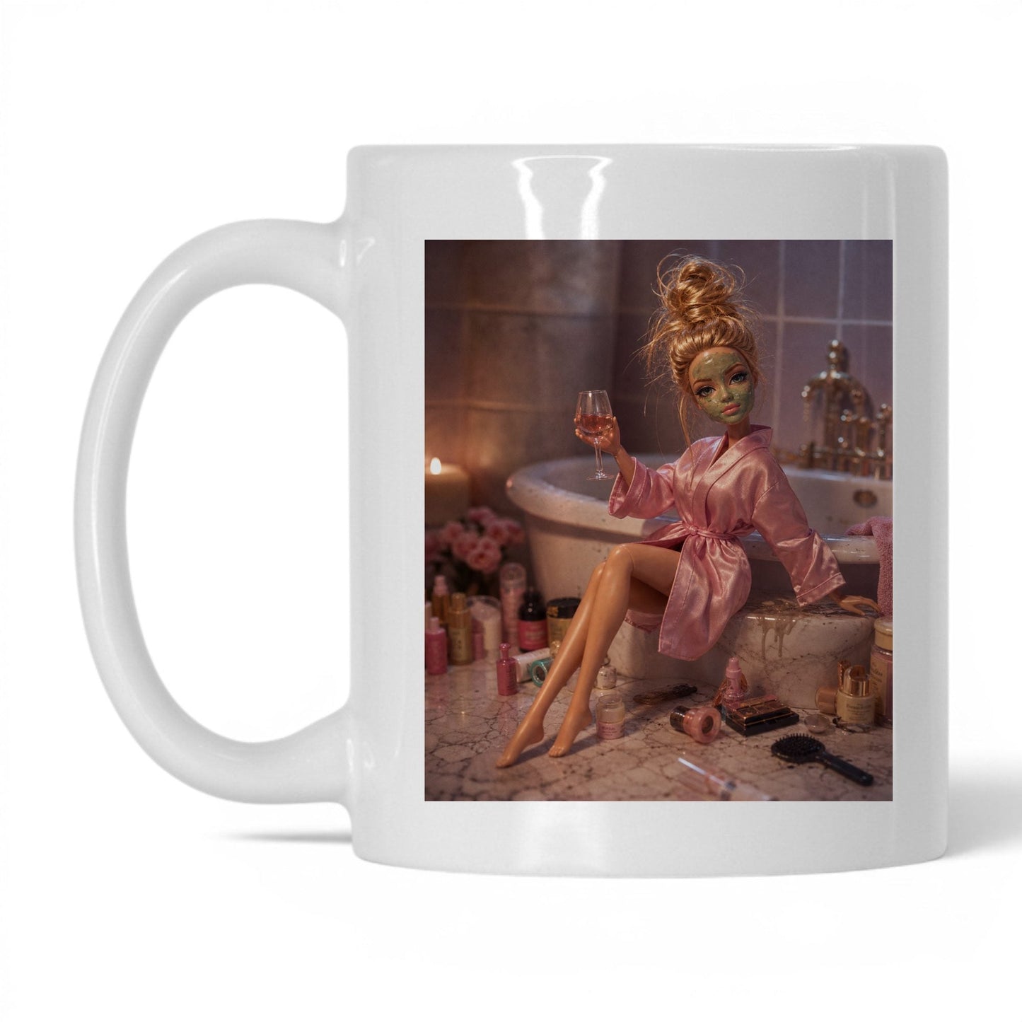 Self-Care Doll Face Coffee Mug