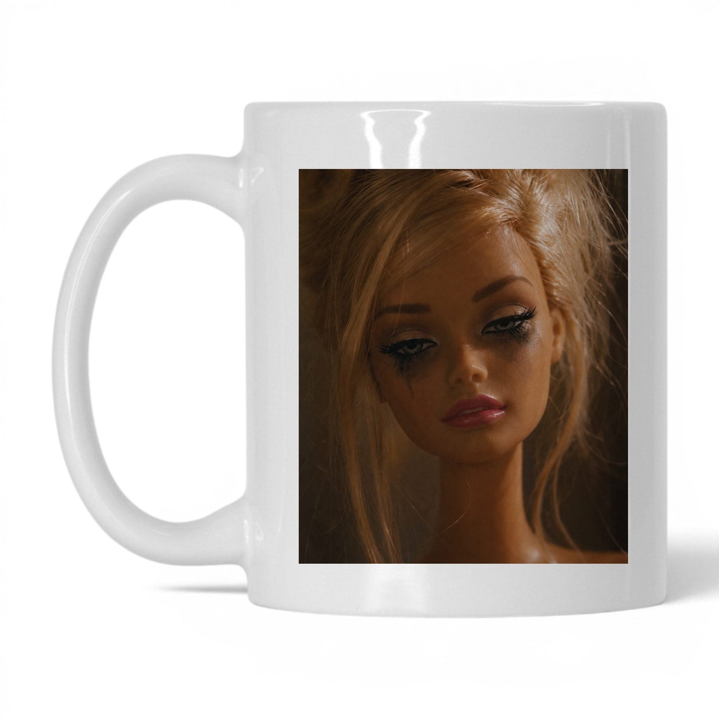 Exhausted Doll Face Coffee Mug