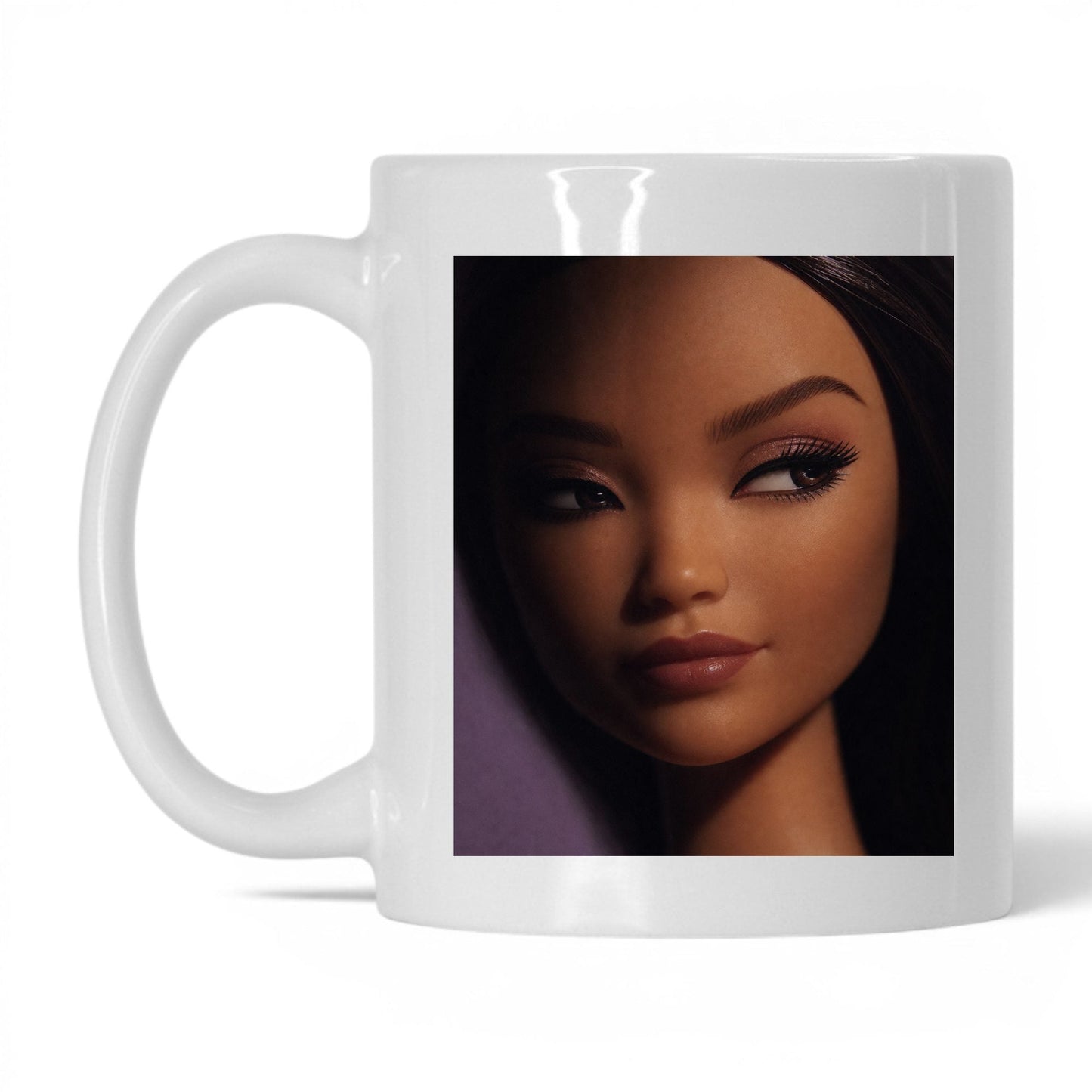 Suspicious Doll Face Coffee Mug