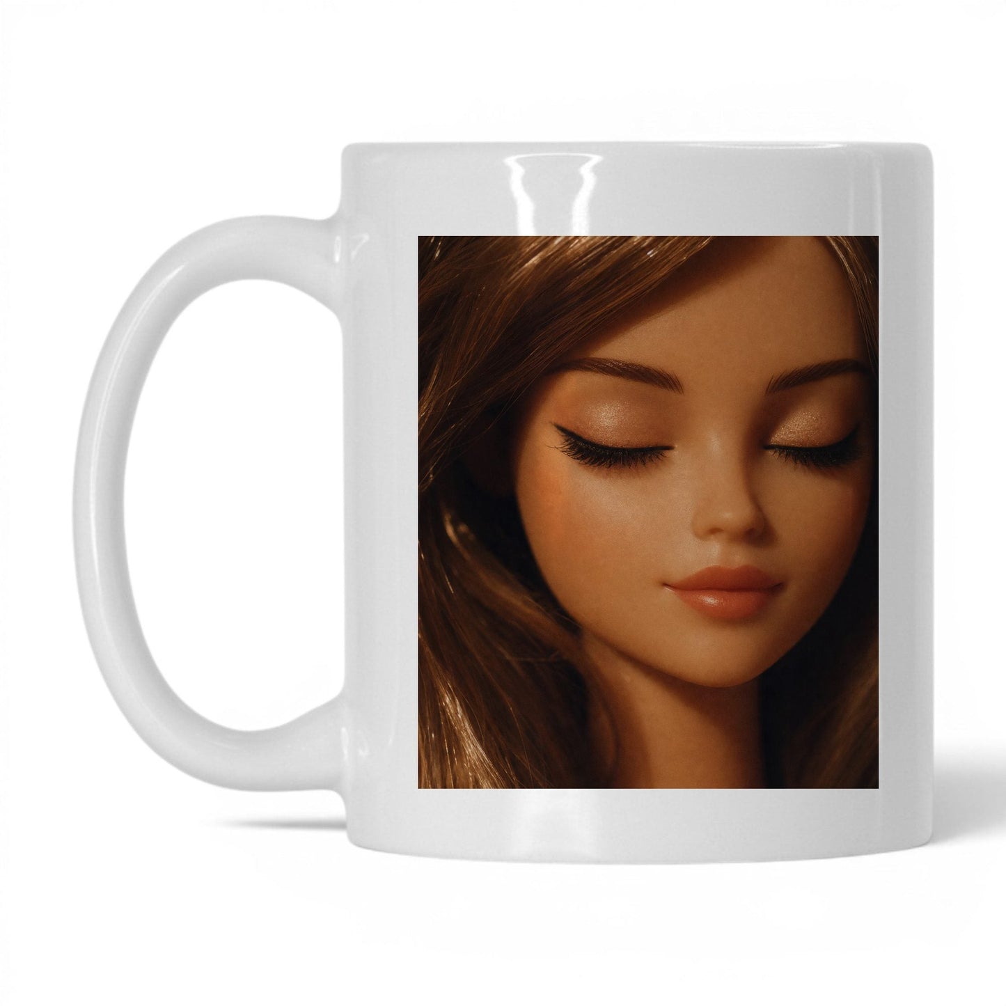 Unbothered Close-Up Doll Face Coffee Mug