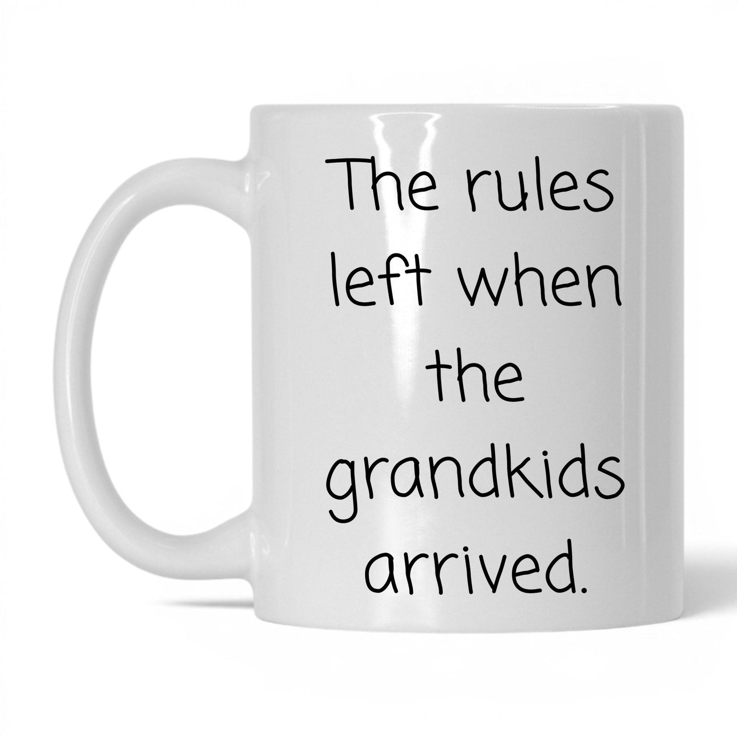 Rules Left When Grandkids Arrived Mug – 11oz White Mug