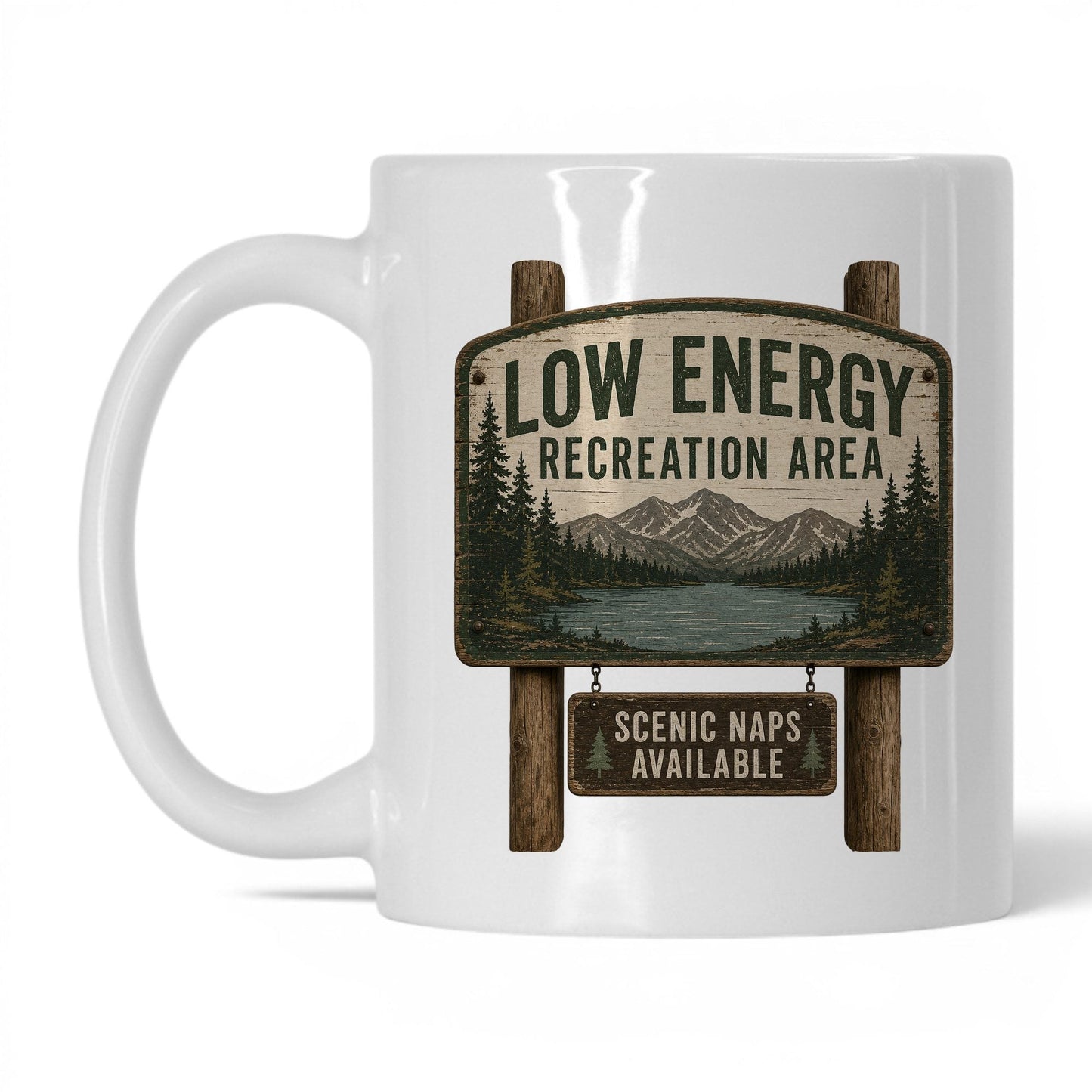 Low Energy Recreation Area Mug – 11oz White Mug