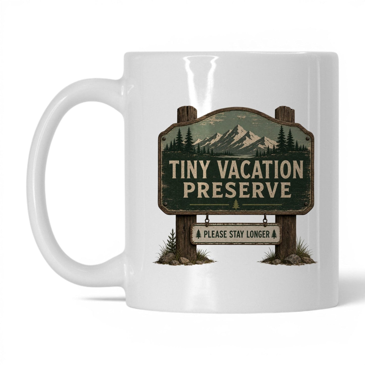 Tiny Vacation Preserve Mug – 11oz White Mug