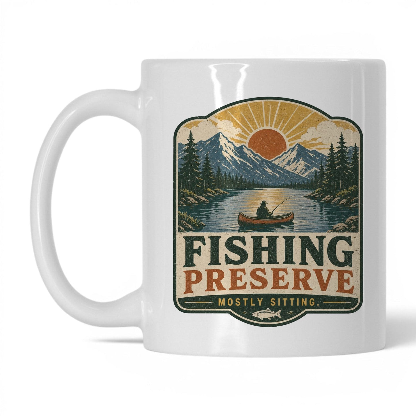 Fishing Preserve Mug – 11oz White Mug