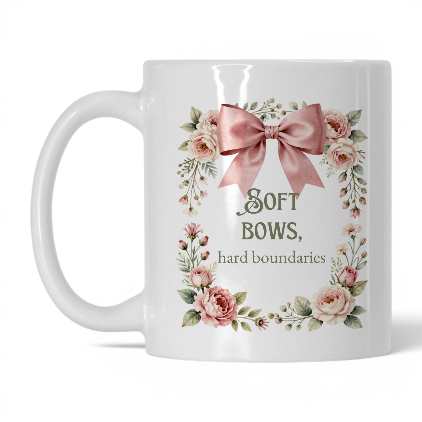 Soft Bows Hard Boundaries Coffee Mug