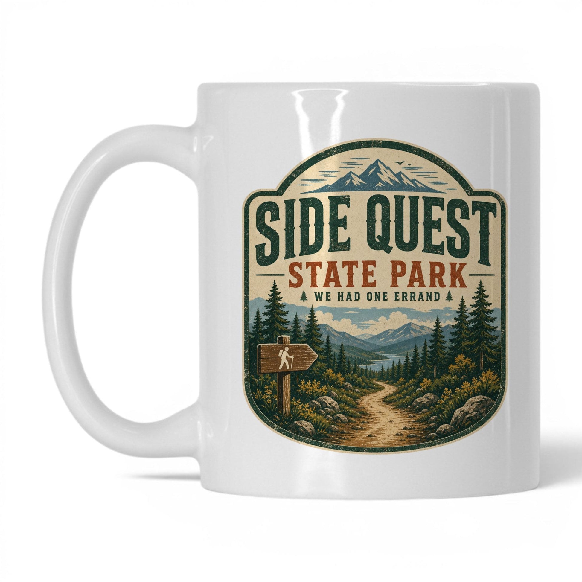 Side Quest State Park Coffee Mug – 11oz White Mug