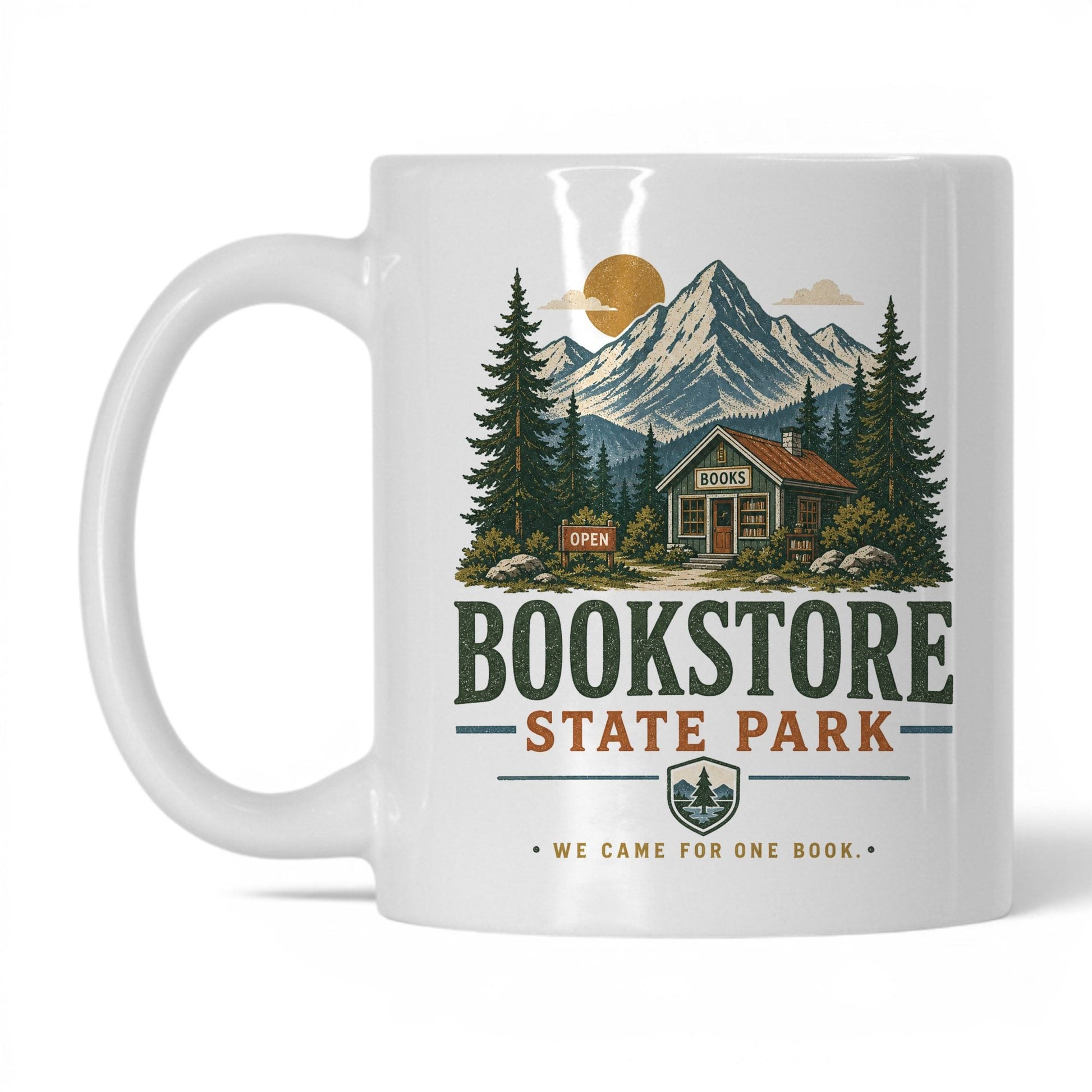 Bookstore State Park Mug – 11oz White Mug
