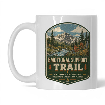 Emotional Support Trail Mug – 11oz White Mug