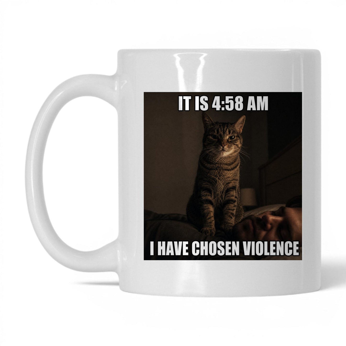 Chosen Violence Cat Coffee Mug