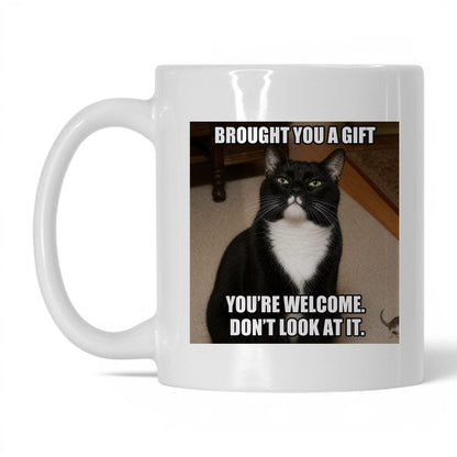 Brought You a Gift Cat Coffee Mug