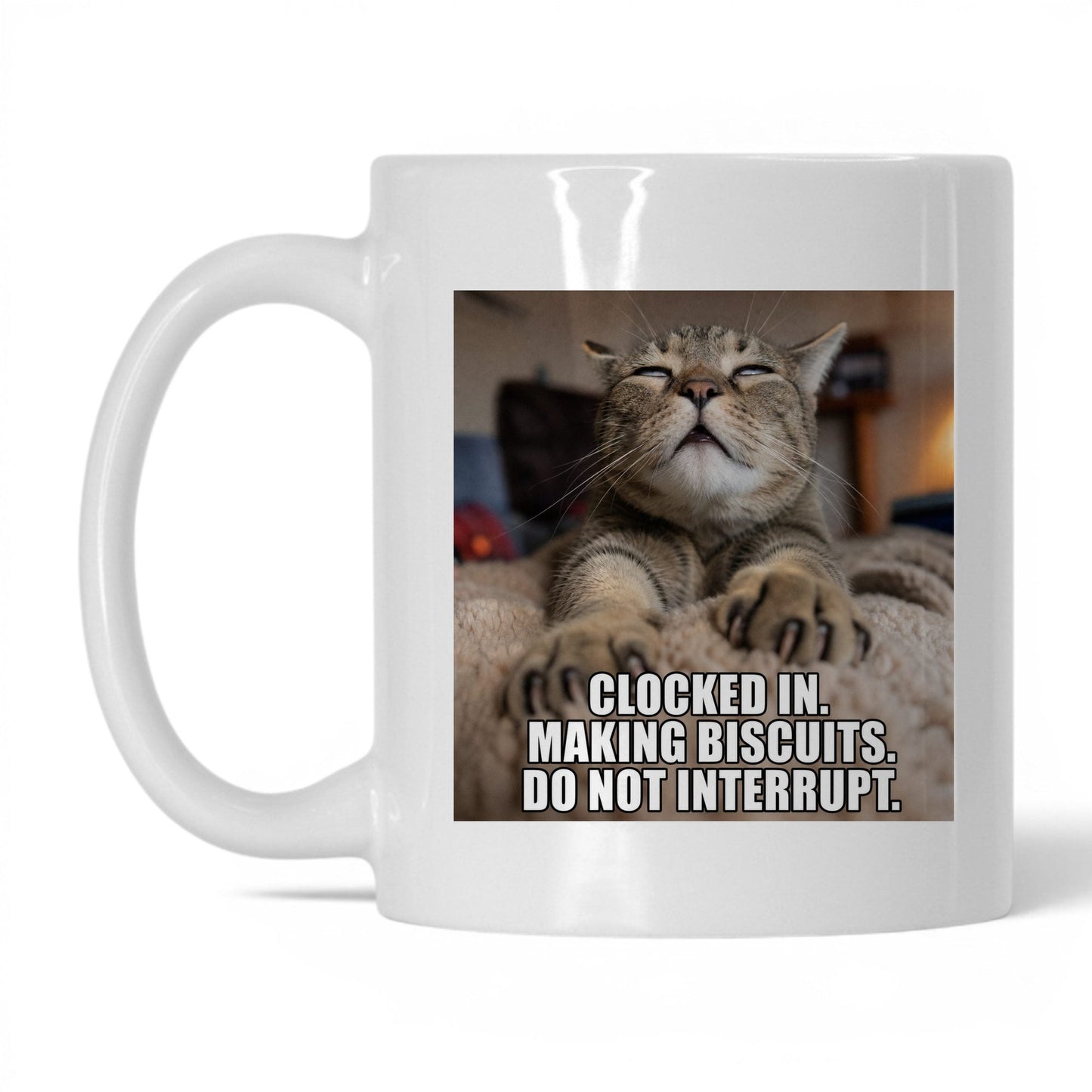 Making Biscuits Cat Coffee Mug