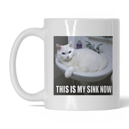 This Is My Sink Now Cat Coffee Mug
