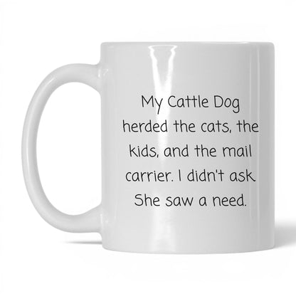 Cattle Dog Mom Mug – 11oz White Mug