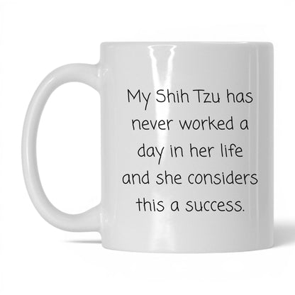 Shih Tzu Dog Mom Mug – 11oz White Mug
