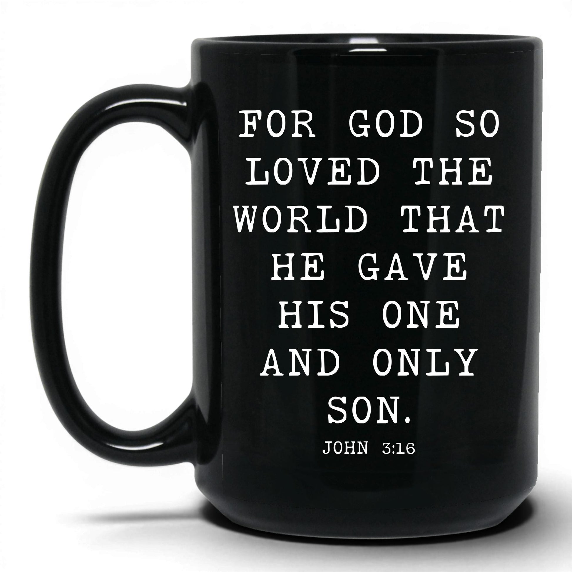 For God So Loved the World Mug – 15oz Black Mug