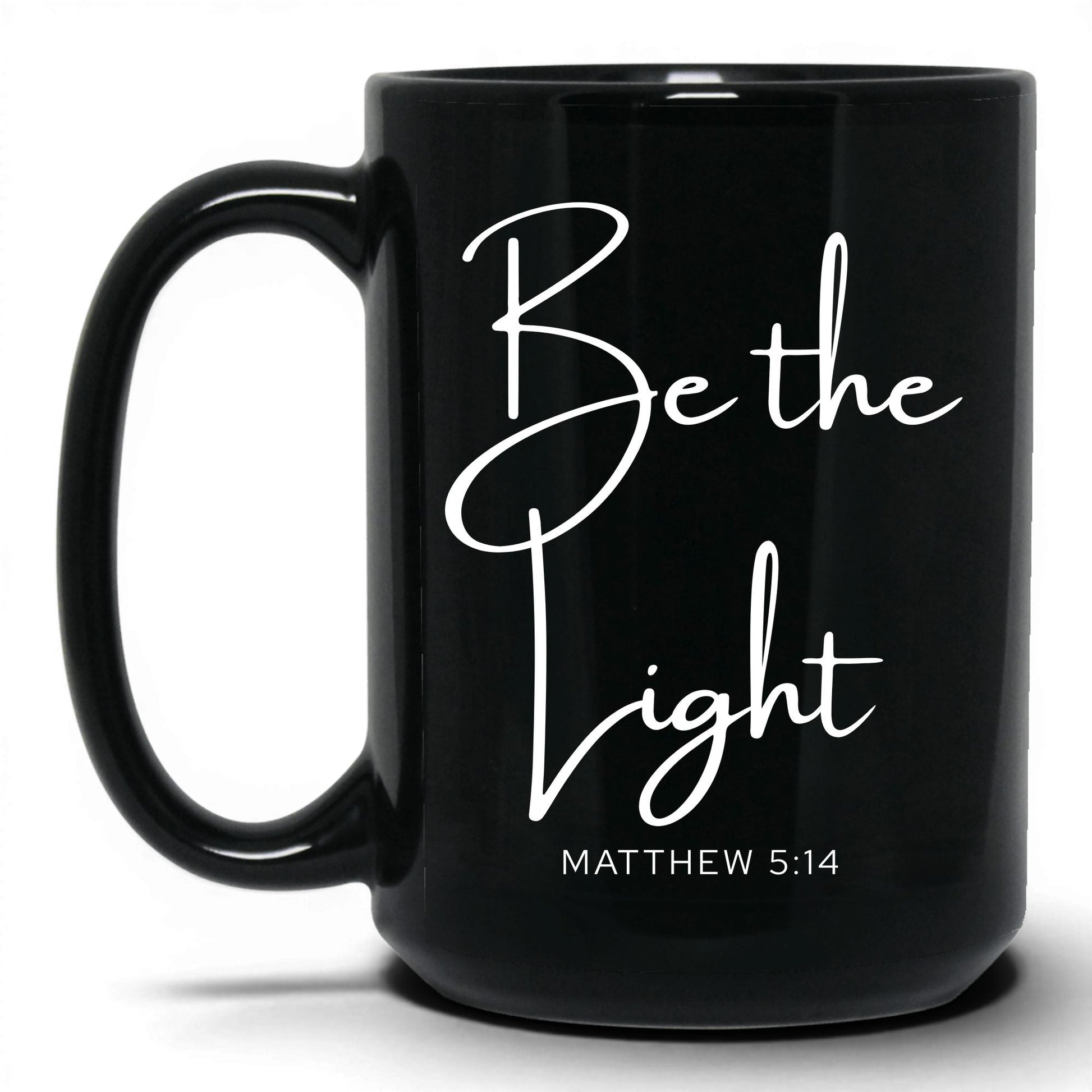 Be the Light Mug – 11oz Black Mug