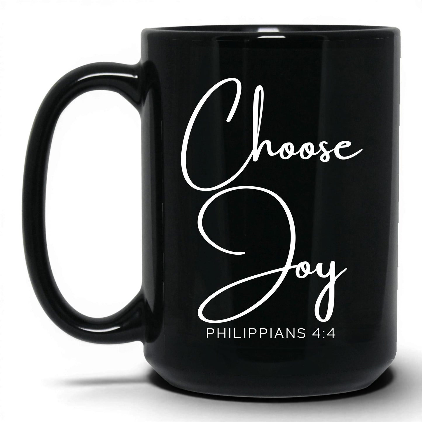 Choose Joy Mug – 15oz Black Mug