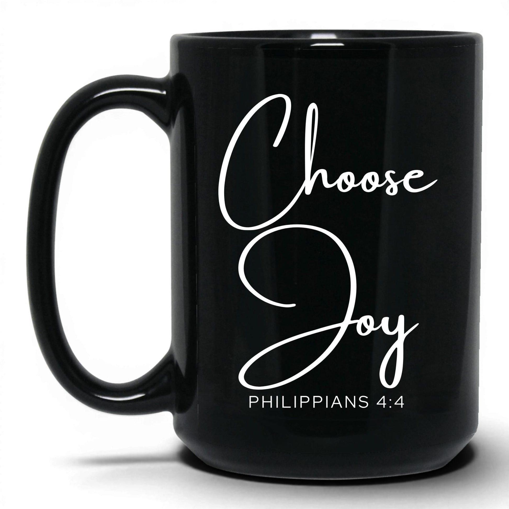 Choose Joy Mug – 15oz Black Mug