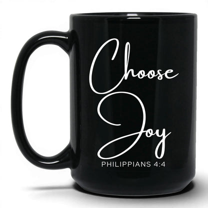 Choose Joy Mug – 15oz Black Mug