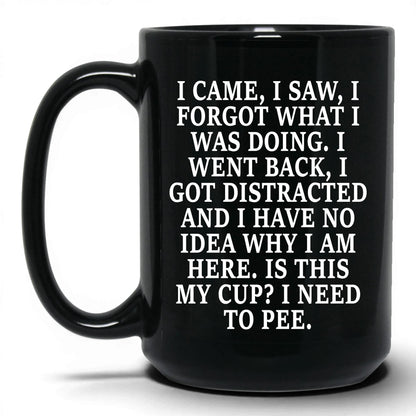 I Forgot What I Was Doing Mug – 15oz Black Mug