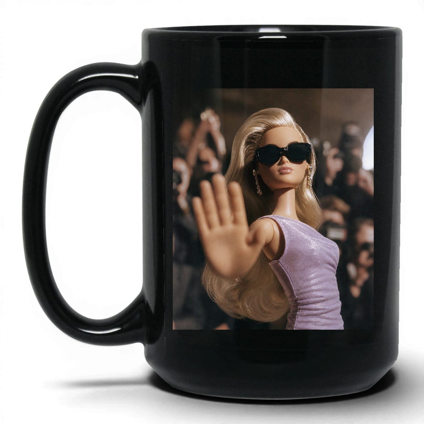 Not Taking Questions Doll Face Mug