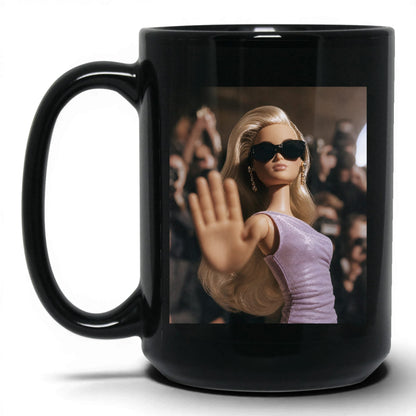 Not Taking Questions Doll Face Mug