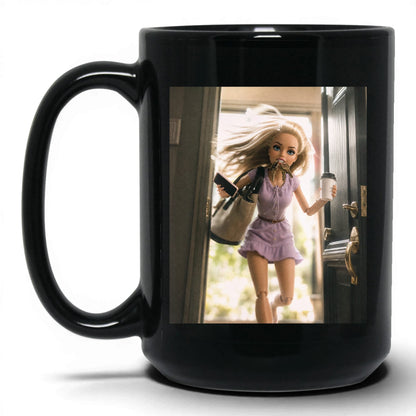 On My Way Doll Face Coffee Mug