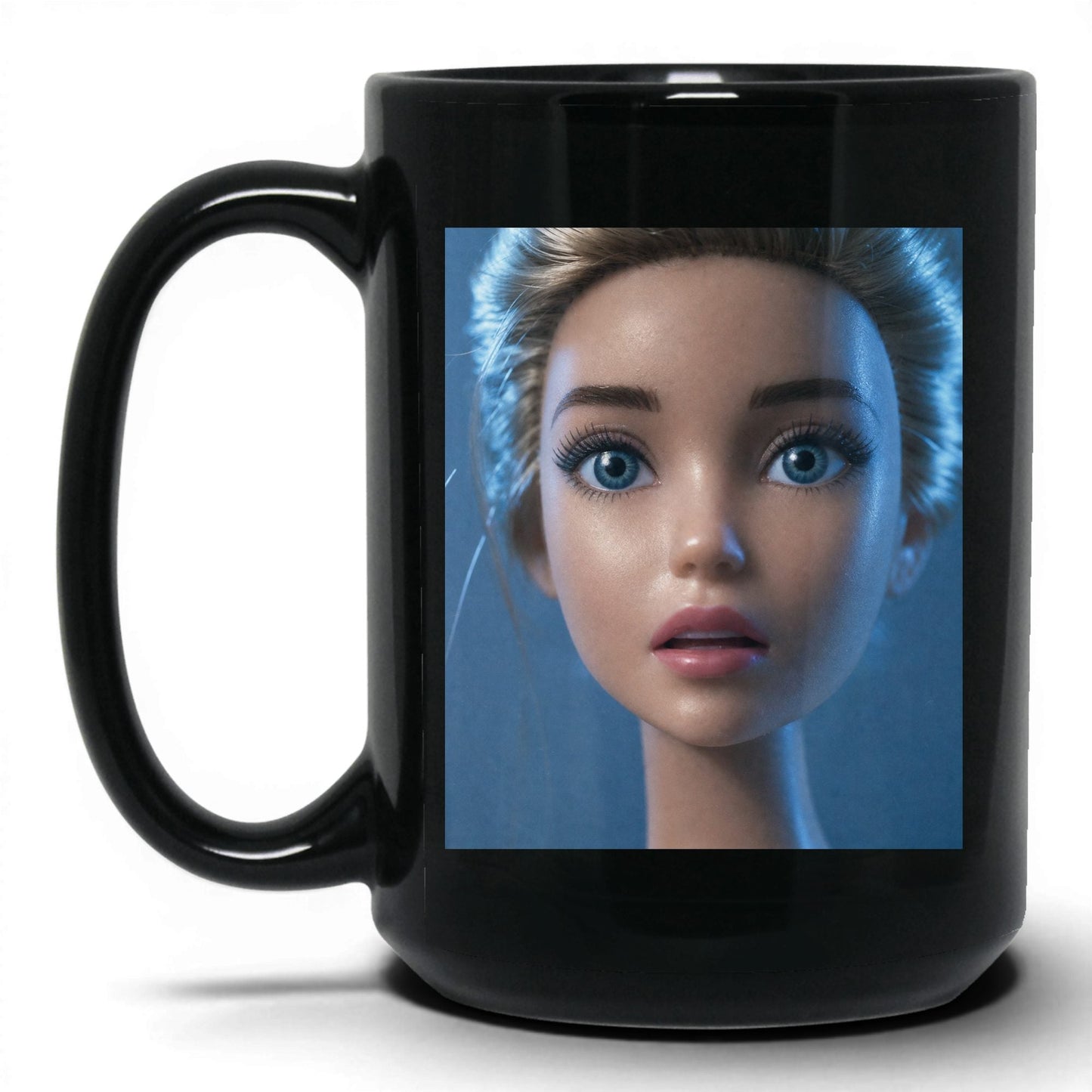 Anxious Doll Face Coffee Mug