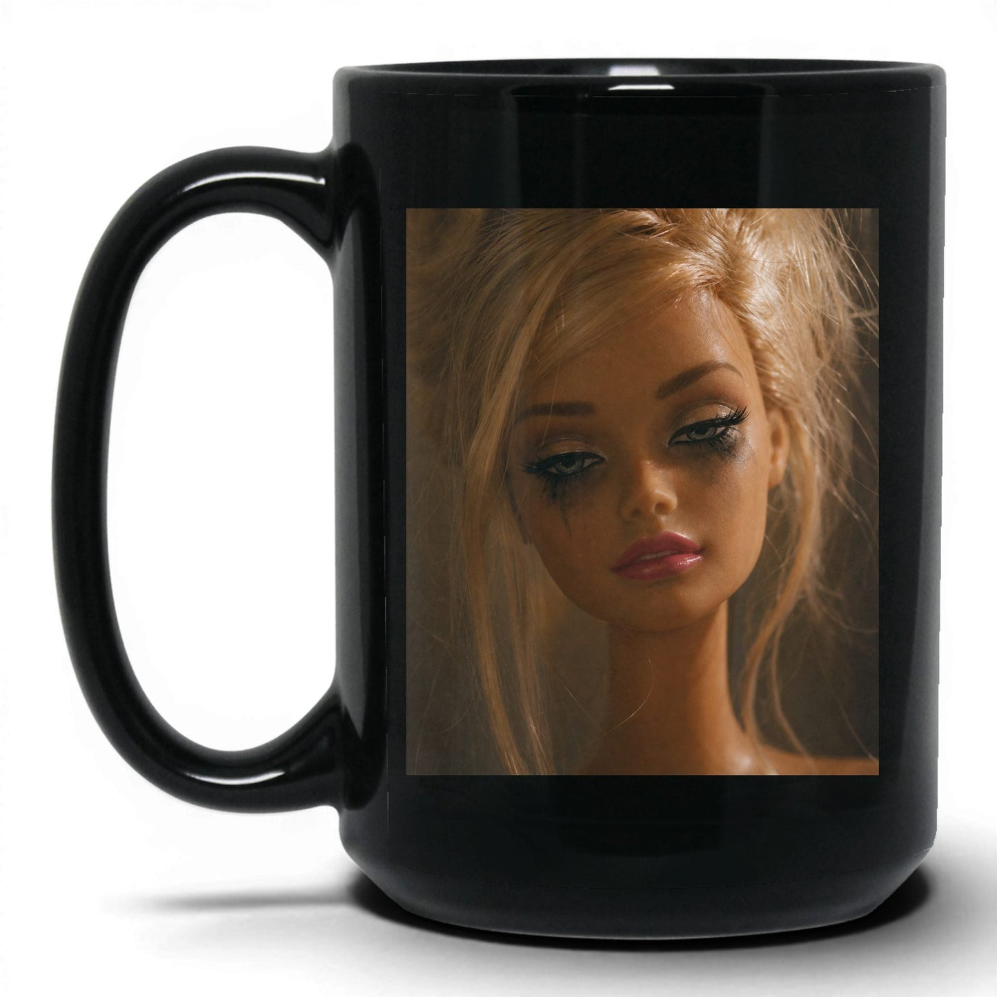 Exhausted Doll Face Coffee Mug