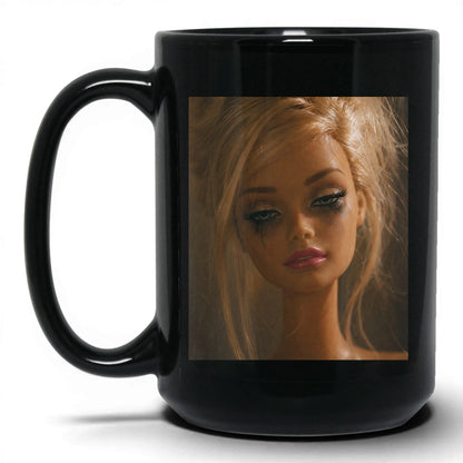 Exhausted Doll Face Coffee Mug