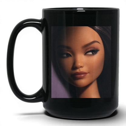 Suspicious Doll Face Coffee Mug