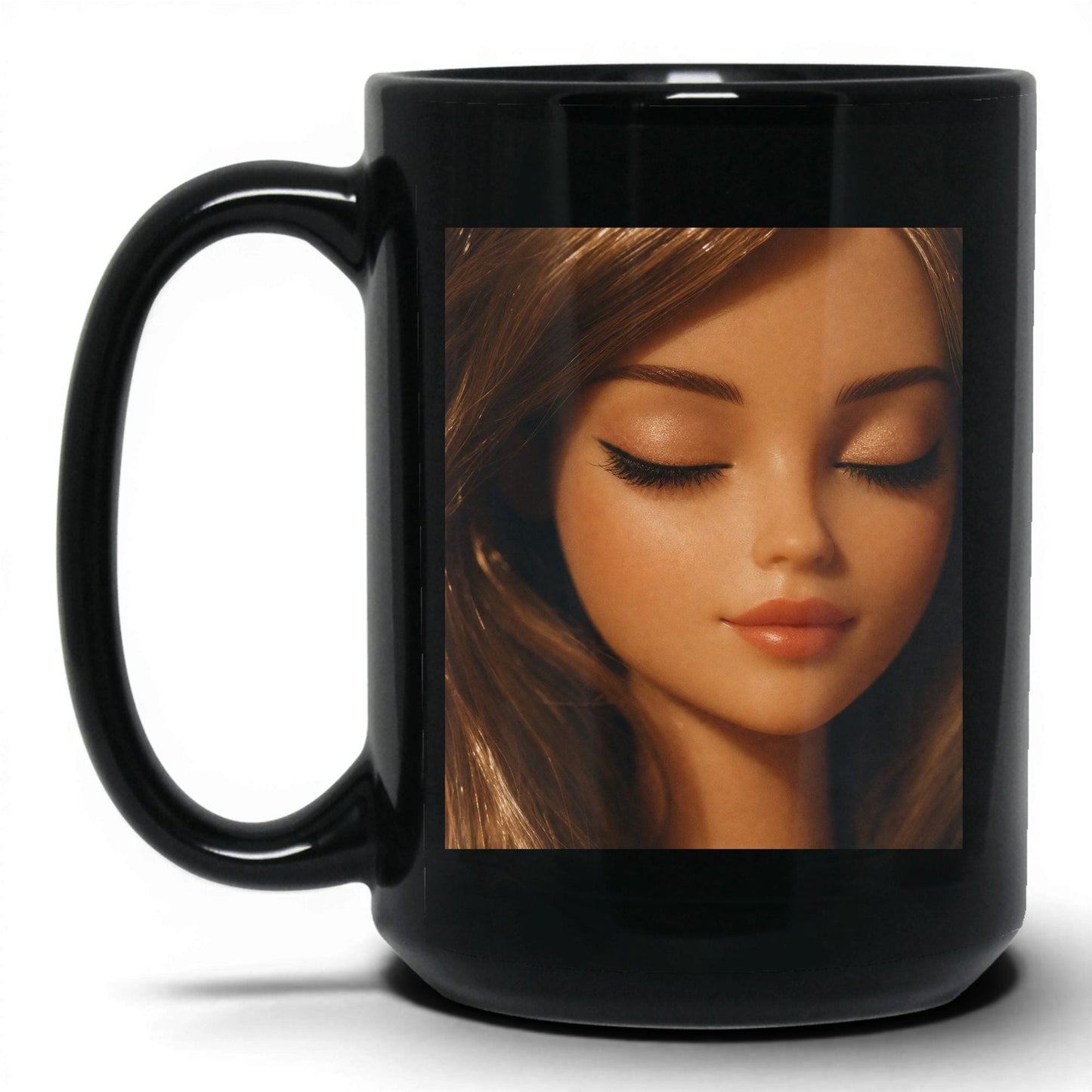 Unbothered Close-Up Doll Face Coffee Mug