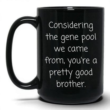 Pretty Good Gene Pool Mug – 15oz Black Mug