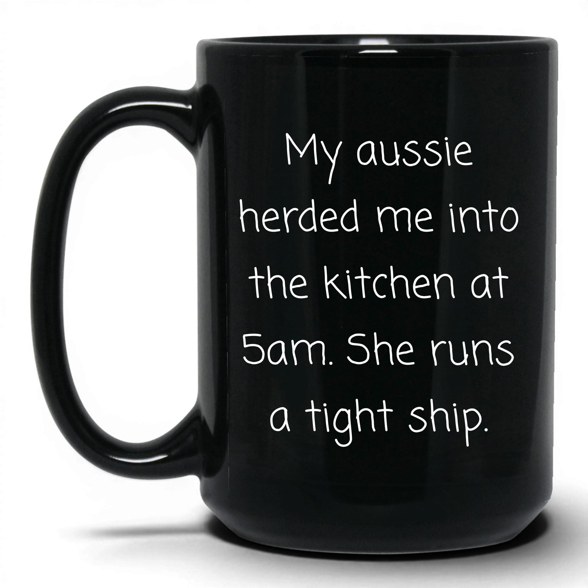Australian Shepherd Dog Mom Mug – 15oz Black Mug