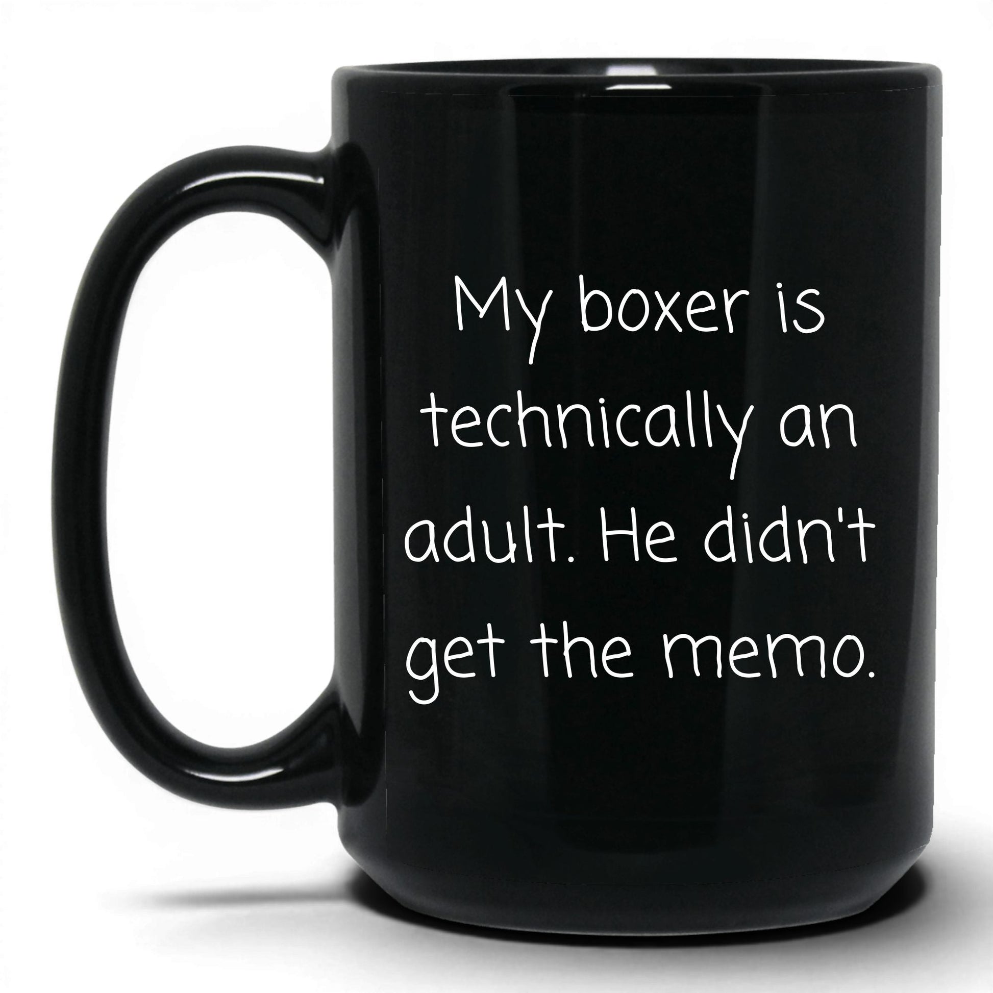 Boxer Dog Lover Mug – 15oz Black Mug