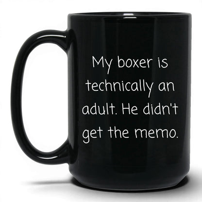 Boxer Dog Lover Mug – 15oz Black Mug